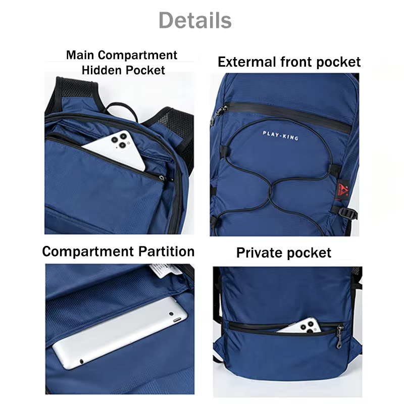 Sac à dos pliable ultraléger 210g pour voyage