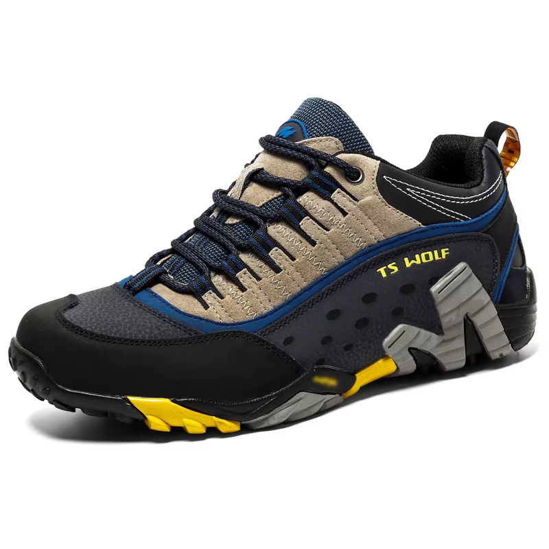 Chaussures de randonnée en cuir pour hommes, baskets antidérapantes résistantes à l'usure, chaussures de montagne d'escalade pour Couple, chaussures de Trekking respirantes