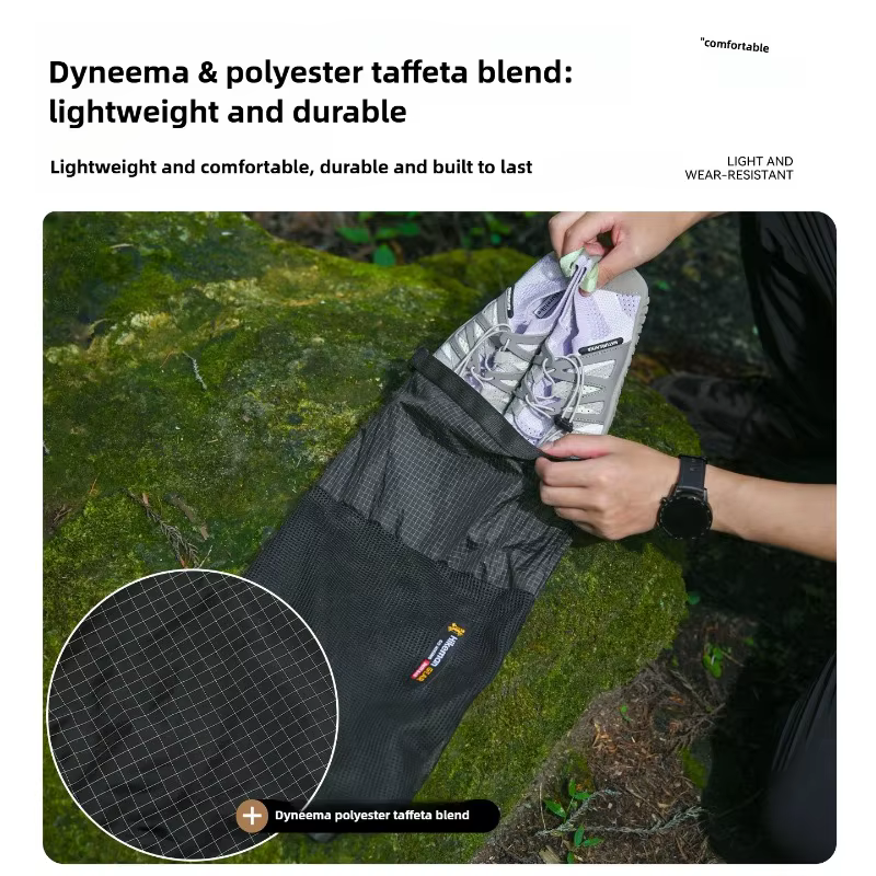 Sac de voyage pour chaussures Dyneema imperméable - Pochette de rangement portable anti-poussière pour accessoires de sacs de plein air