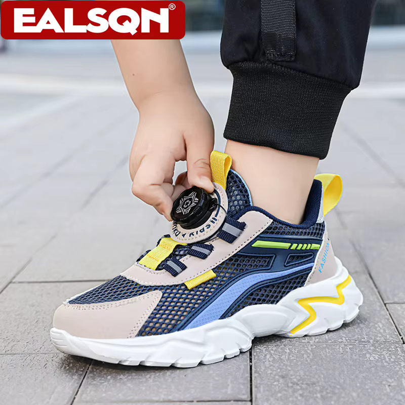 Chaussures de sport pour enfants, chaussures de sport décontractées respirantes en maille pour garçons, baskets de course légères pour étudiants, été