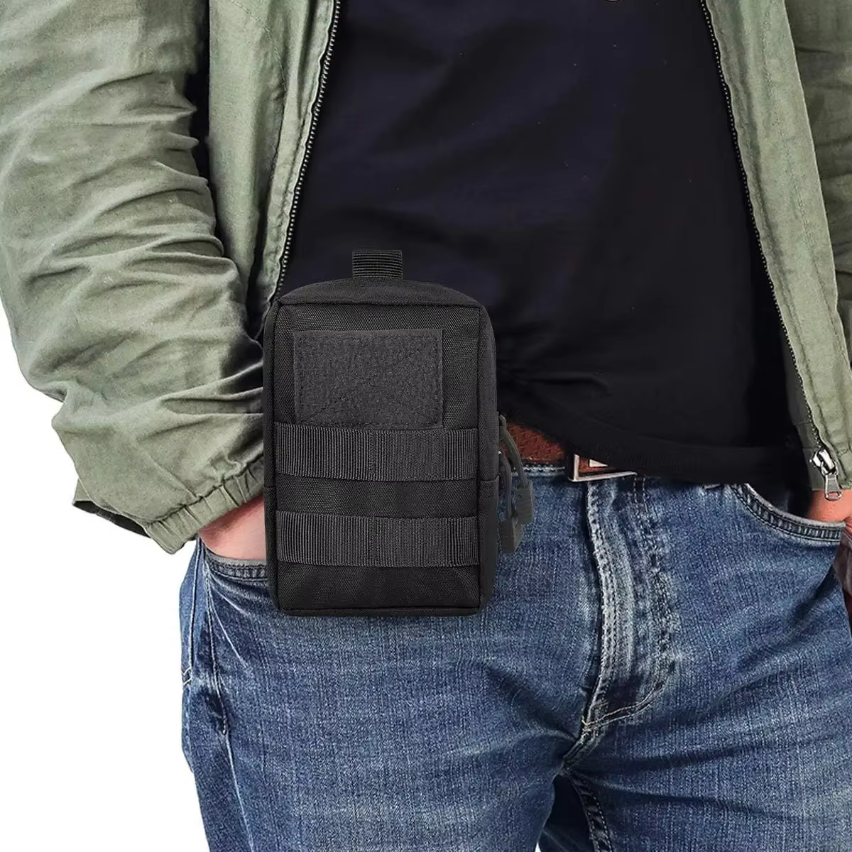 Pochette Molle d'extérieur, sac de taille utilitaire, sac à outils EDC, étui de support pour téléphone, travail, randonnée, Camping, chasse, accessoires, sacs organisateurs