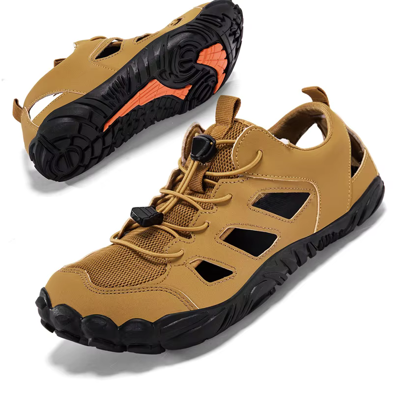 Chaussures aquatiques amphibies à bout large pour hommes - Sandales de randonnée
