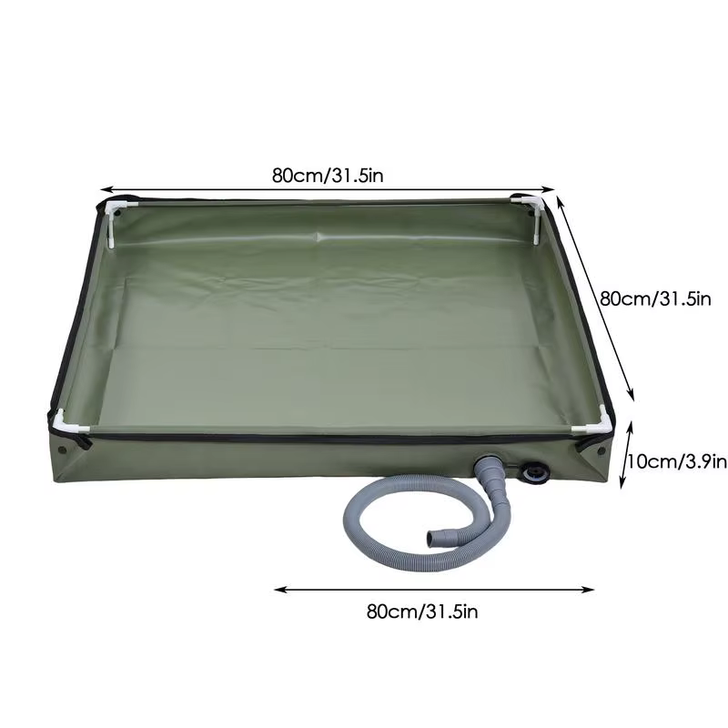 Base de sol de tente de douche pliable