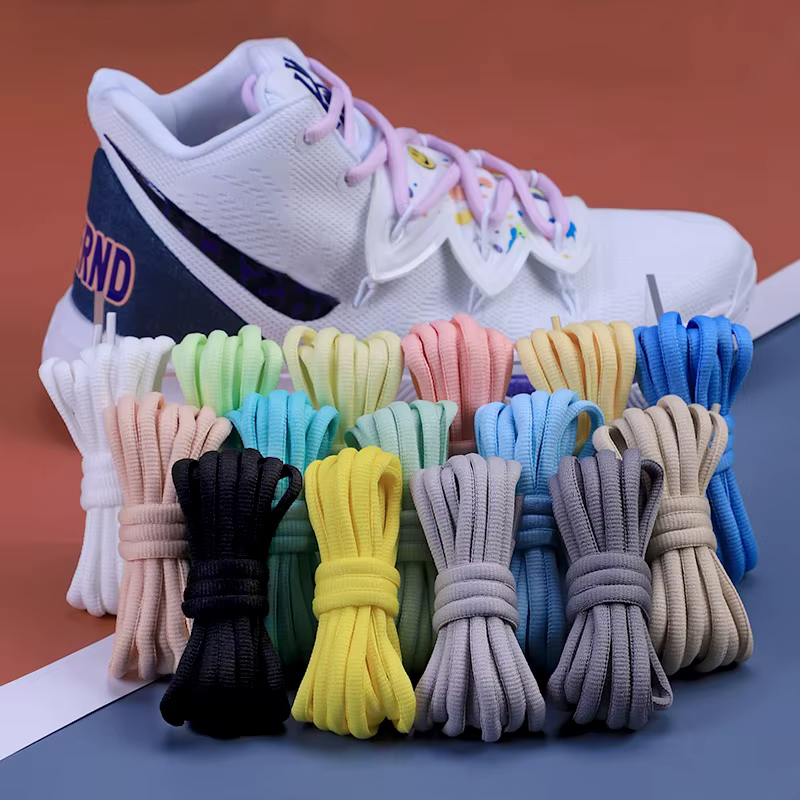 1 paire de lacets de chaussures ovales