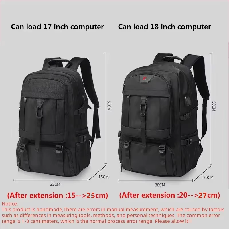 50L 80L grand sac à dos de voyage hommes compartiment à chaussures séparé sac d'affaires Sports de plein air étanche homme noir sacs à dos de rangement
