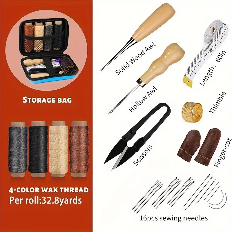 Kit de couture en cuir