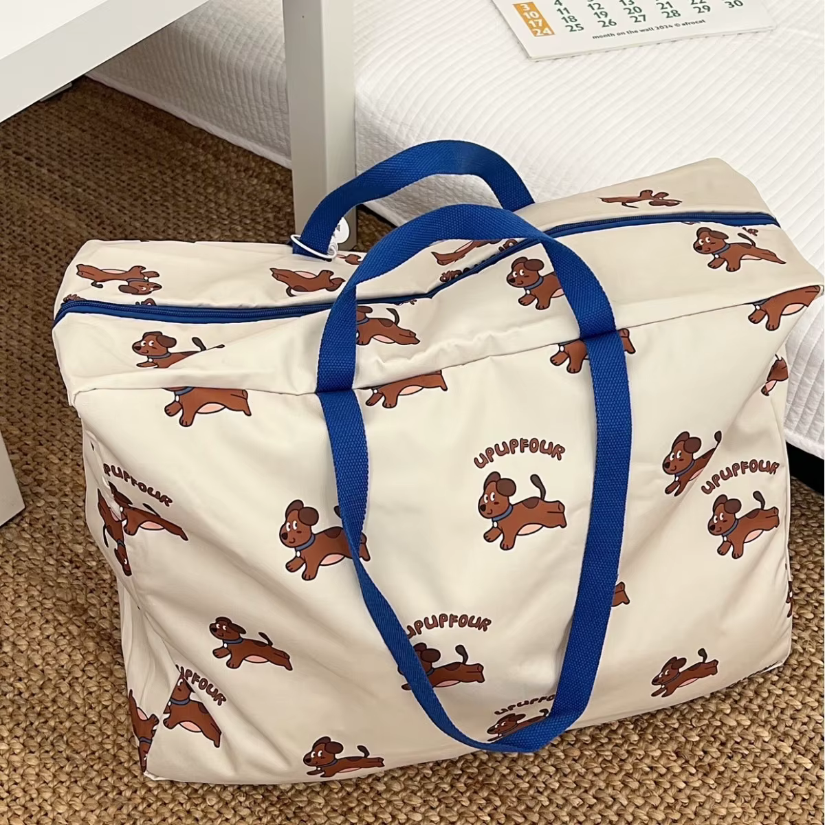Sac de rangement grande capacité pour couettes, articles de bébé, sac de voyage imperméable pour maman, organisateur de vêtements et couches pour la famille, sac de rangement mignon pour enfants