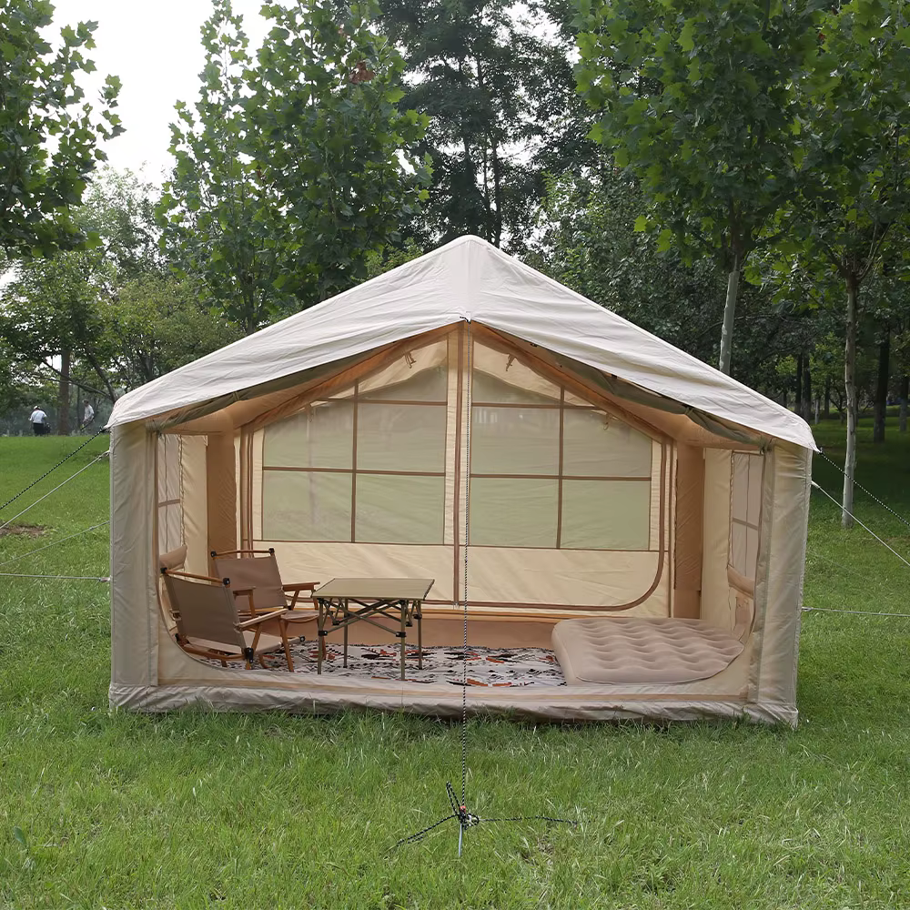 Tente gonflable familiale grande taille, imperméable, durable, pour toutes les saisons, directement de l'usine, facile à installer