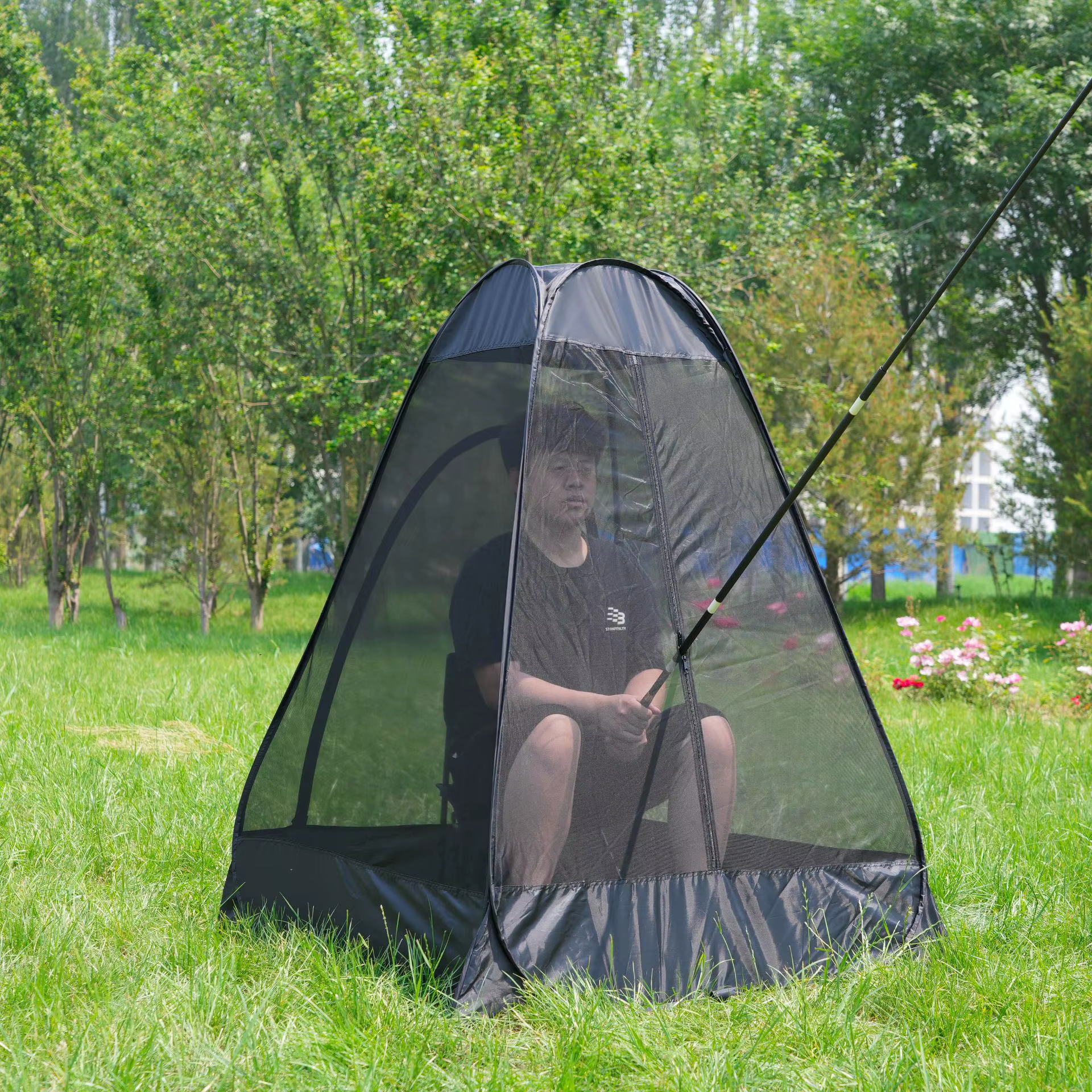 Tente anti-moustiques de pêche et de camping à ouverture rapide pour l'extérieur