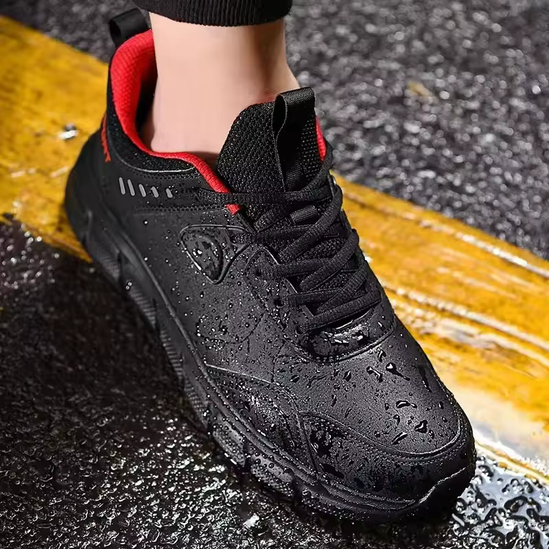 Hommes chaussures de randonnée nouveau cuir coupe-vent léger Simple polyvalent Jogging