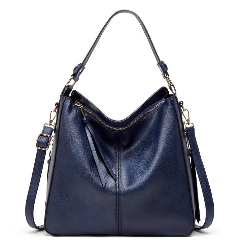 Sac Hobo en Cuir pour Femmes, Sacs à Main Décontractés, Sacs à Bandoulière Tendance, Sacs Vintage, Grande Capacité, Sac Fourre-tout