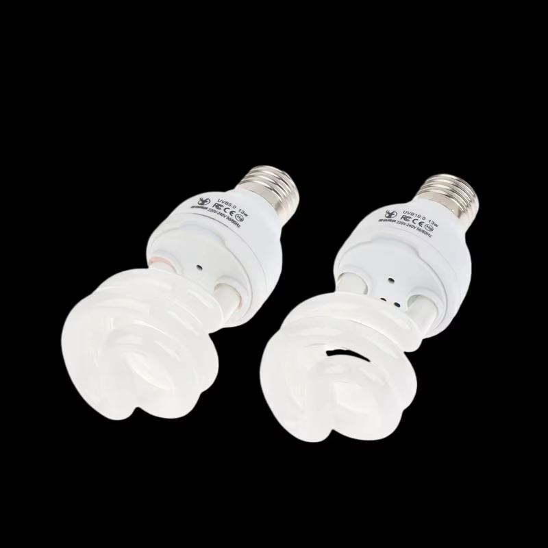 Lampes chauffantes pour Reptiles, tortue, lézard, serpent, 13W/26W, rayons UV, économie d'énergie, Terrarium, lumière de se prélasser, 5.0, 10.0, UVB, 1 pièce