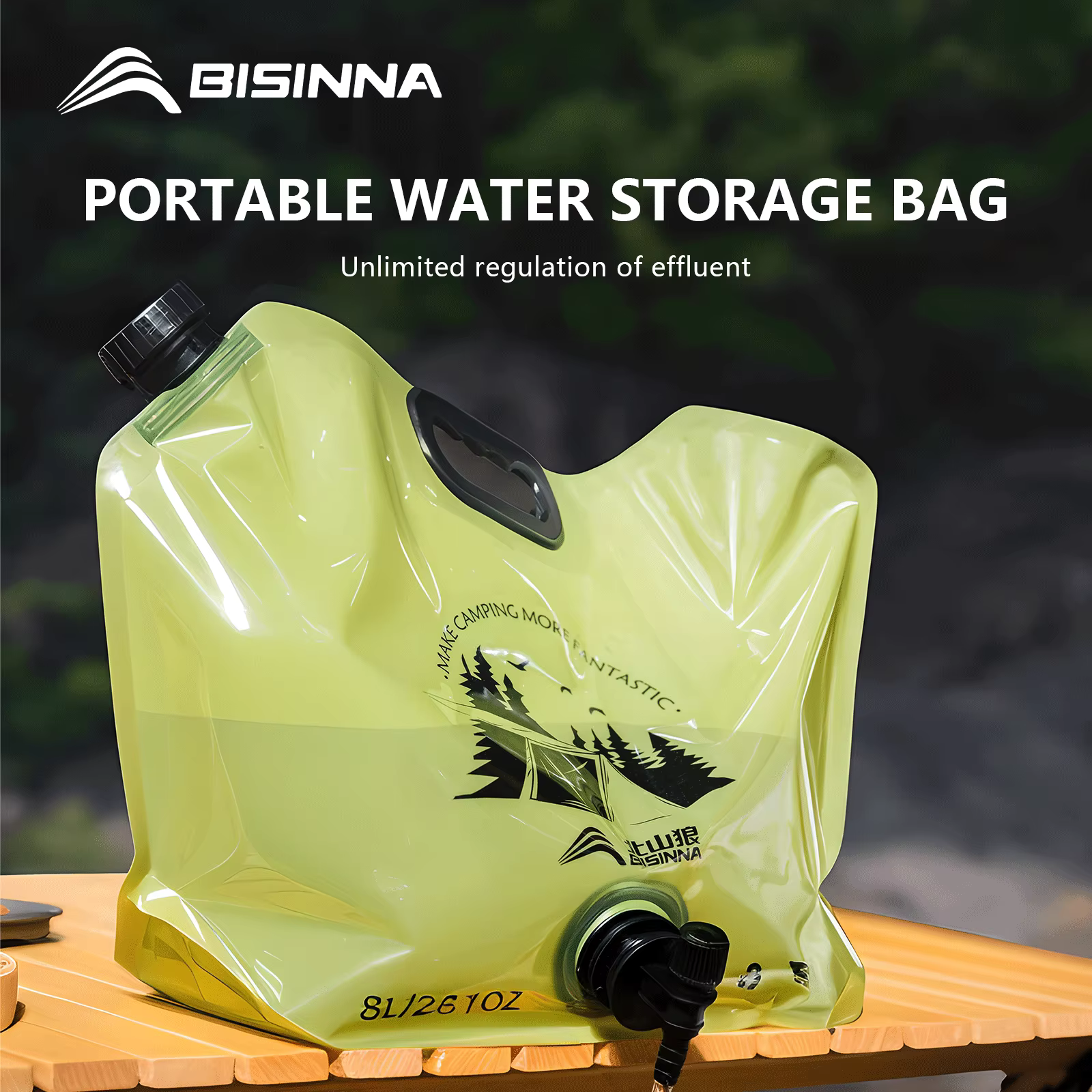 BISINNA Sac d'eau pliable mini pour extérieur