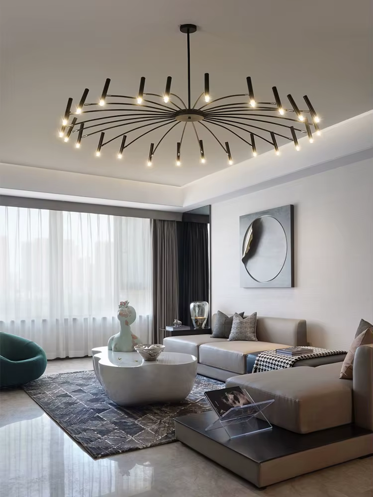 Lampe de salon, nouveau lustre de luxe pour chambre à coucher, lampes nordiques, ambiance moderne minimaliste pour la maison, luminaires de salle à manger