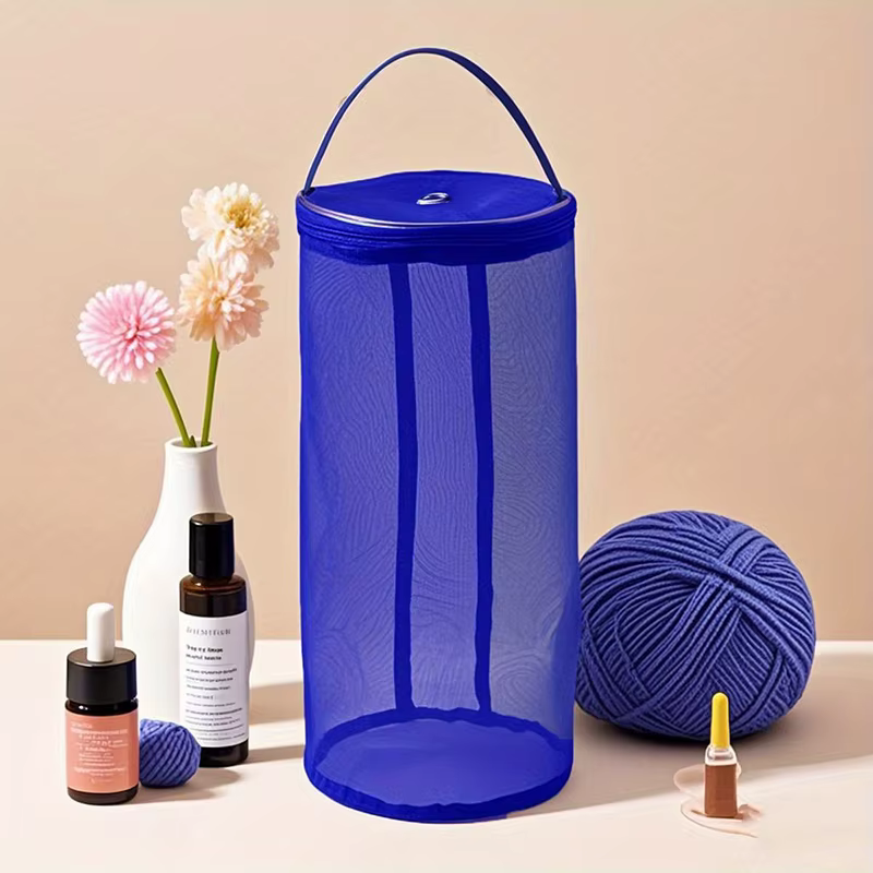 1 PC, sac de rangement de fil Portable maille creuse sacs de fil de laine à tricoter fil de Crochet sac à main organisateur outils de tissage accessoires de couture