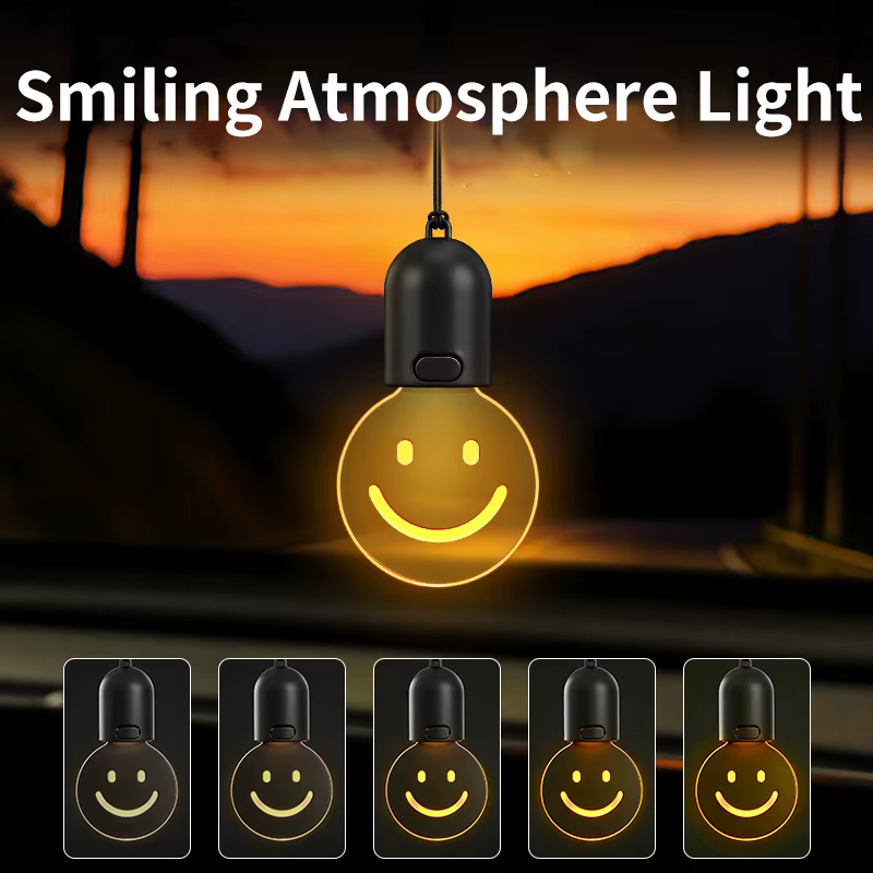 Ampoule lumineuse pour voiture, lumière d'ambiance intérieure à détection automatique, décoration de rétroviseur, éclairage respirant