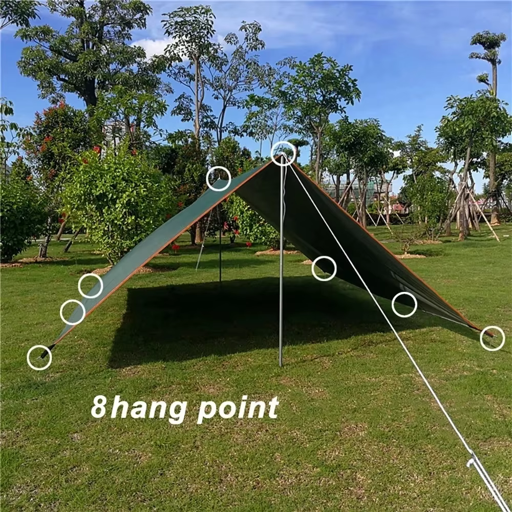 3x6m 3x5m 4x3m 3x3m tente bâche survie parasol auvent extérieur sac à dos étanche camping