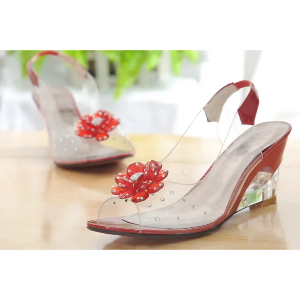 Sandales compensées femme édition limitée 2026, couleur tendance, tailles 34-43, chaussures décontractées élégantes de haute qualité, prix usine 602