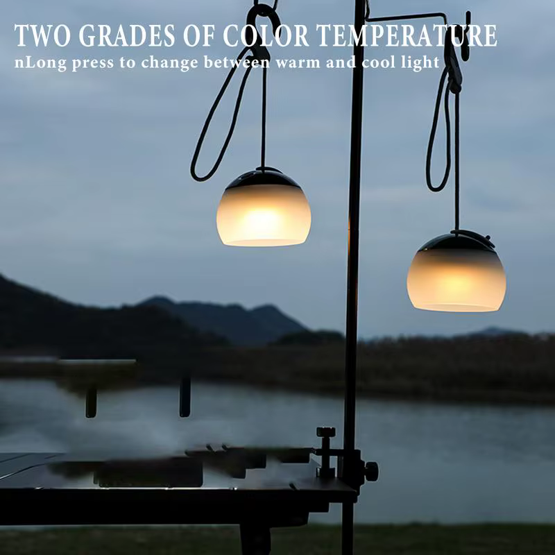 Lampe de Tente LED Portable avec Crochet