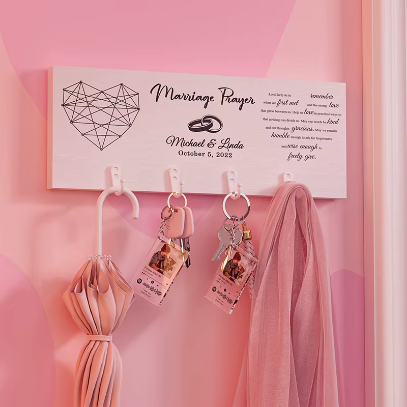 Porte-clés Photo personnalisé Spotify, Plaque de chanson de musique en acrylique, cadre de porte-clés, cadeaux pour amoureux
