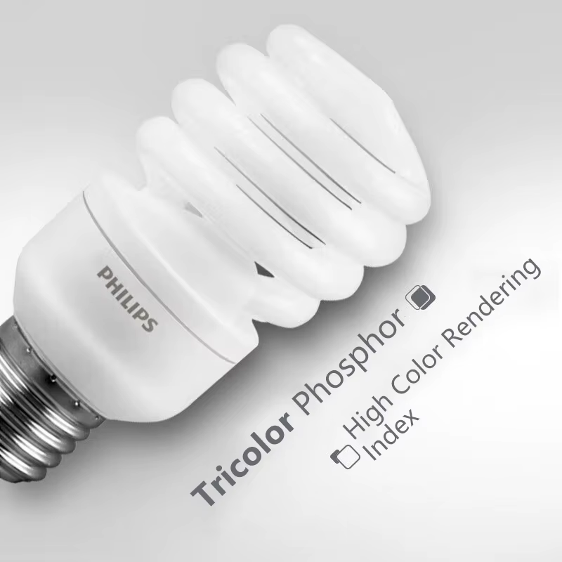 Philips Tornado – vis Edison fluorescente compacte E27, lumière spirale 8W 12W 15W, ampoule à économie d'énergie 2700K 6500K, lampe en forme de torsion