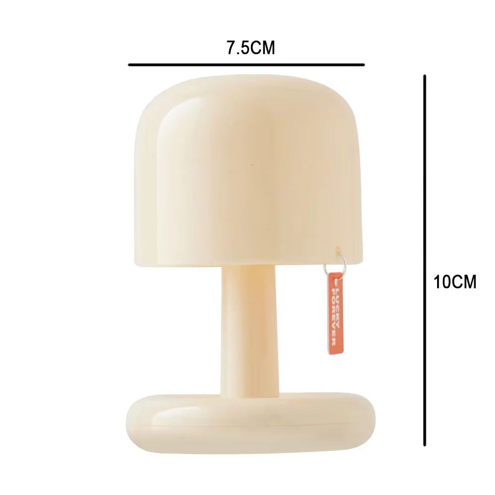 Lampe LED Mini Champignon Rechargeable USB, Veilleuse Ambiante Coucher de Soleil, Lampe de Table Portable pour Décoration de Chambre et Chevet - Déstockage