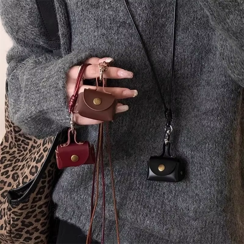 Petit sac en cuir rétro mignon pour femmes