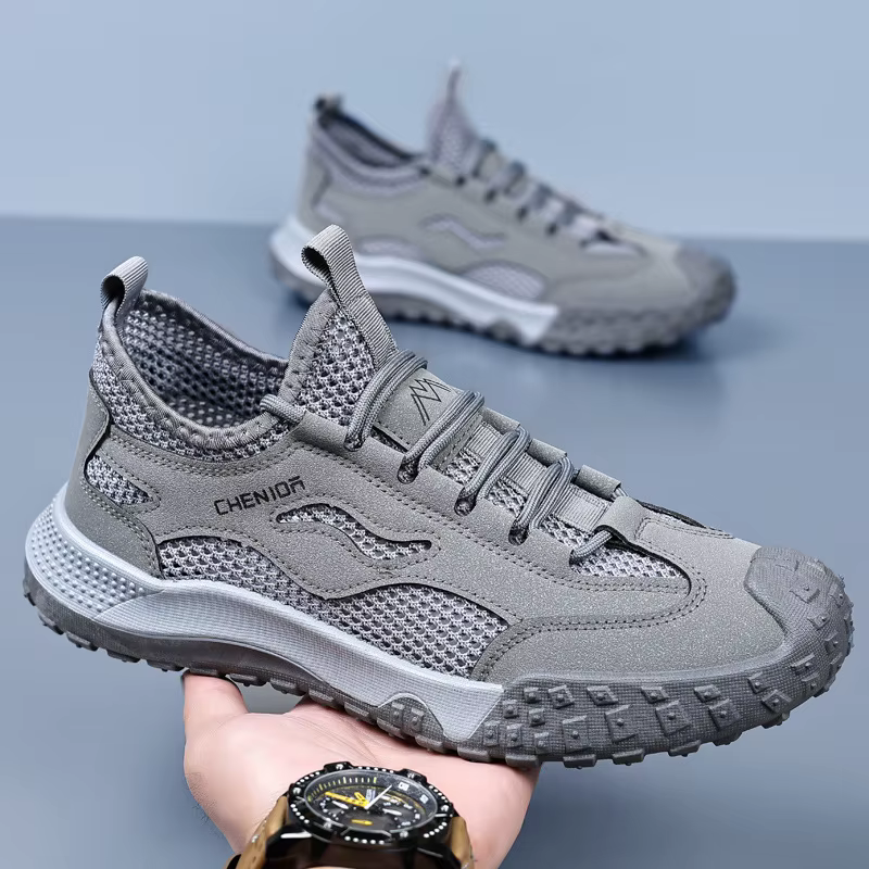 Oulylan Chaussures de randonnée et d'escalade respirantes en maille ajourée pour hommes
