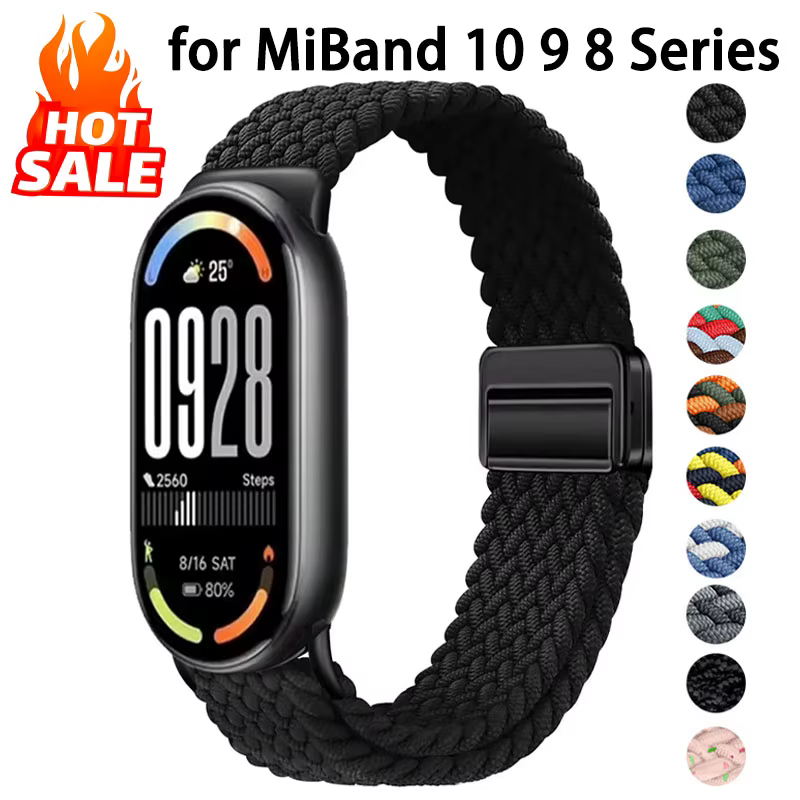 Bracelet magnétique pour Xiaomi Mi Band 10 9 8 Accessoires