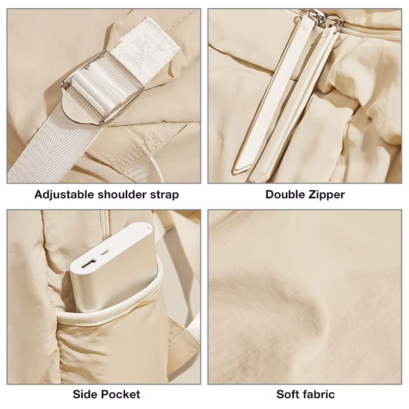 Sac à dos en tissu de coton imperméable pour femme