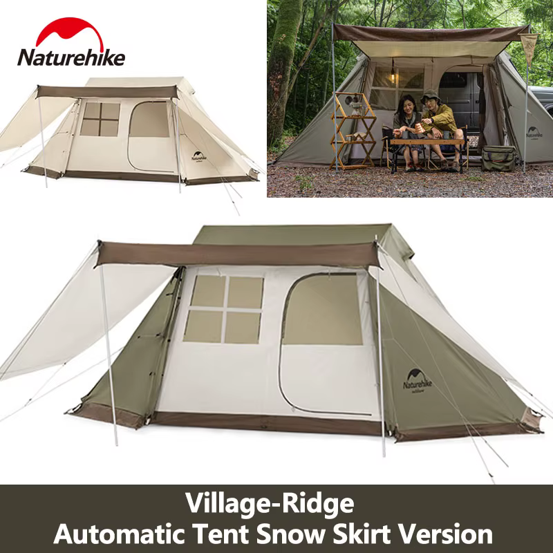 Tente Naturehike Village 5.0 Ridge avec jupe de protection contre la neige
