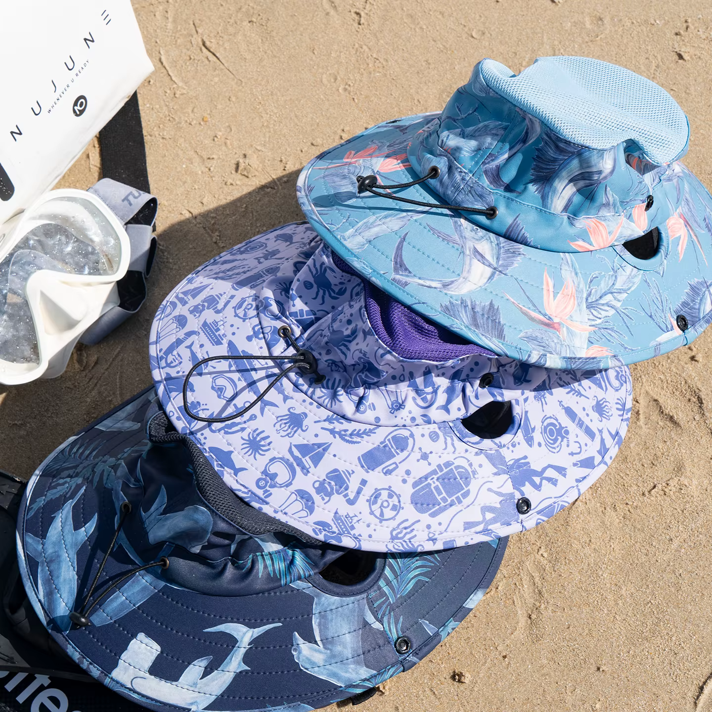 Nu-juin – chapeau de randonnée respirant, Protection solaire réglable pour hommes et femmes, casquette de pêche en plein air, escalade, sport, seau, chapeaux de Camping