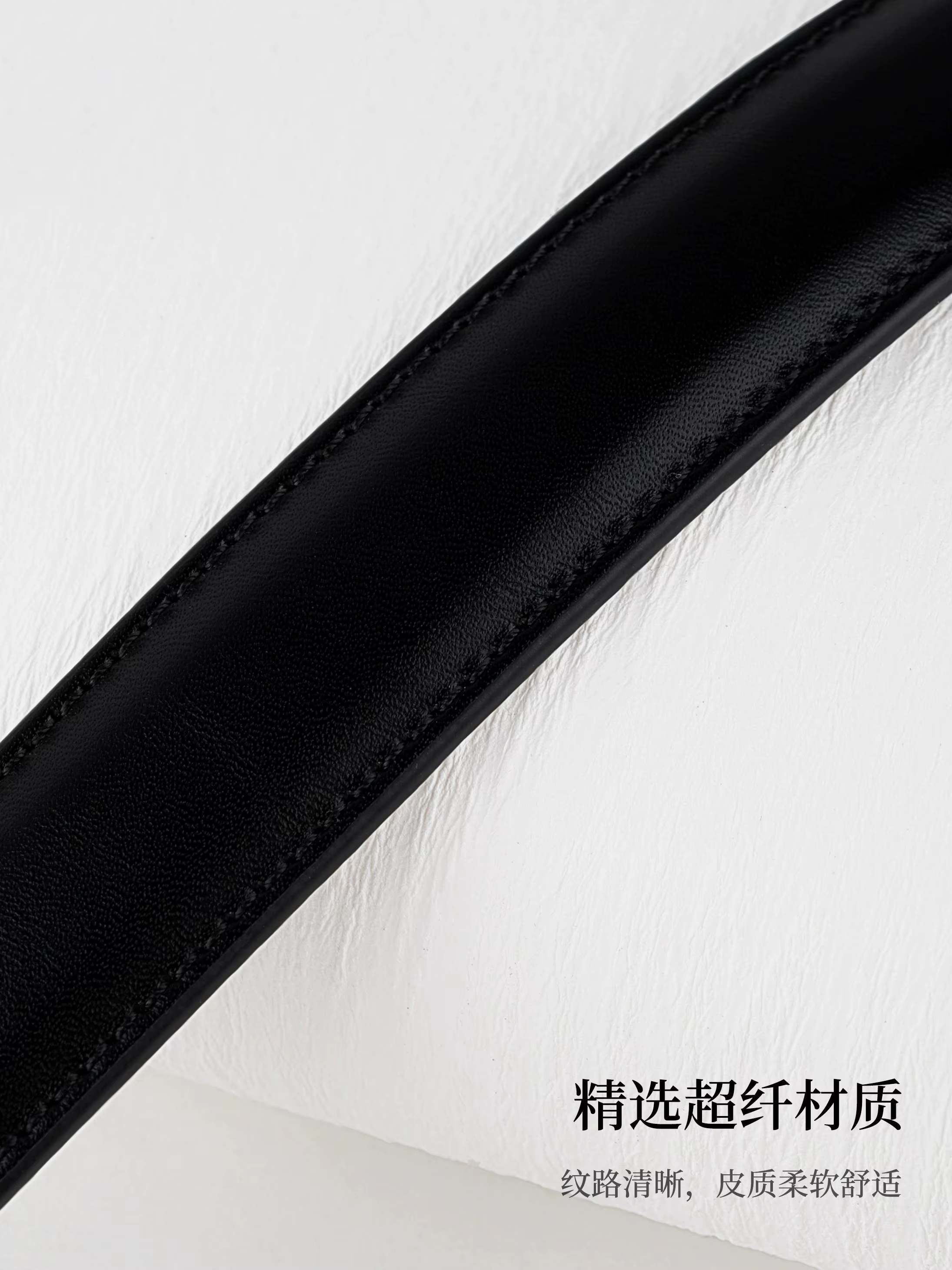 Sangle de sac réglable en cuir grainé, bandoulière pour sac à main pour femme, boucle argentée, cuir grainé lychee