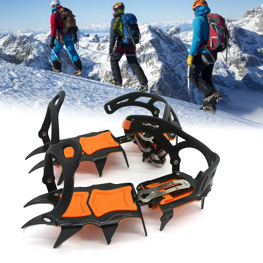 Crampons coordonnants en acier inoxydable pour la glace et la neige