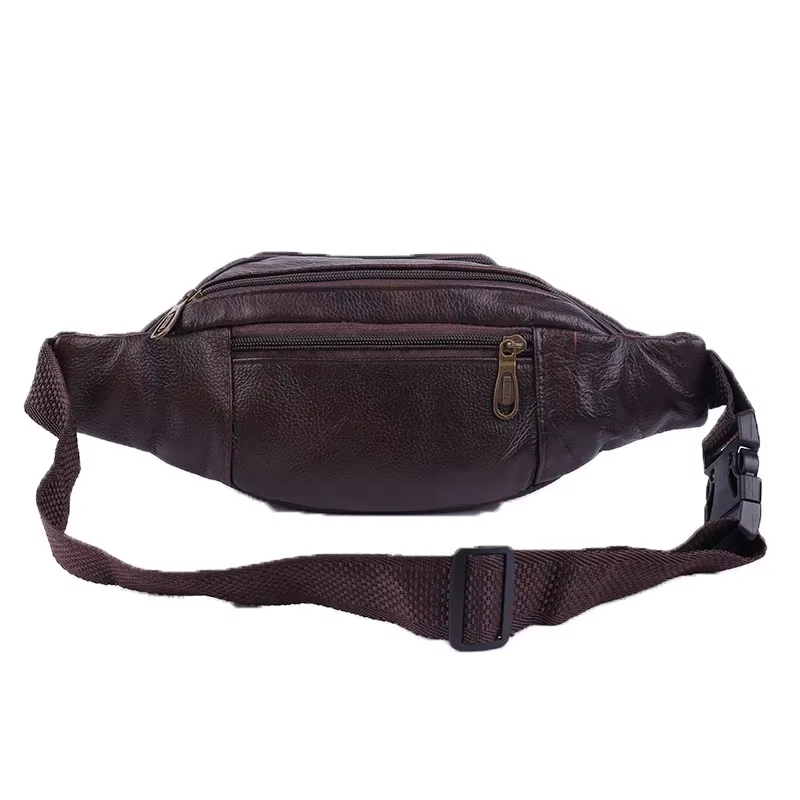 Sac d'argent en cuir de vachette pour hommes, sac pour appareil photo multifonctionnel, sac d'affaires pour la course et le sport, vente en gros, savoir chaud