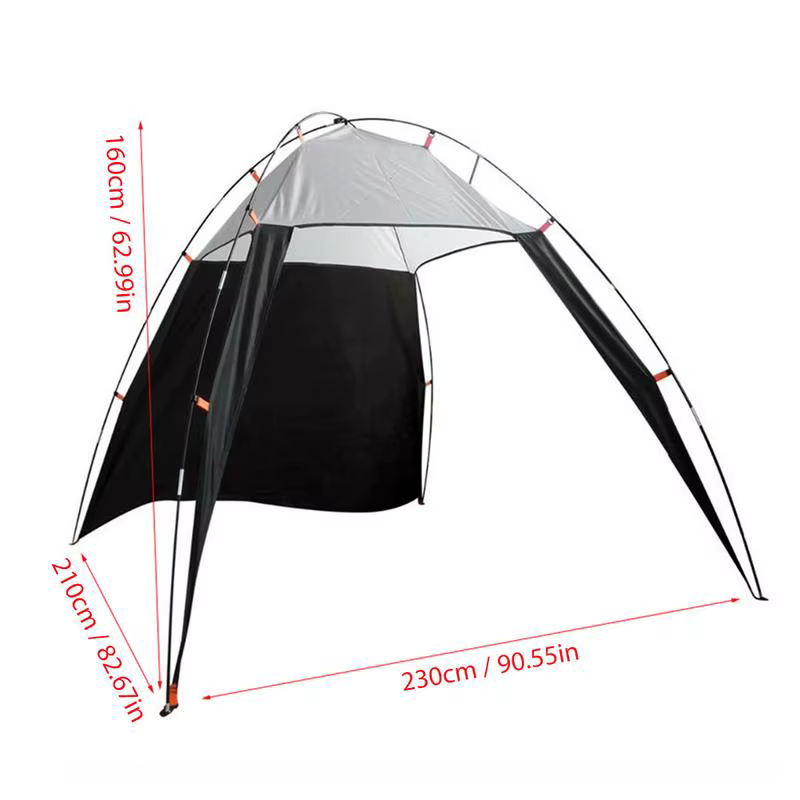 Tente de plage de camping de voyage en plein air