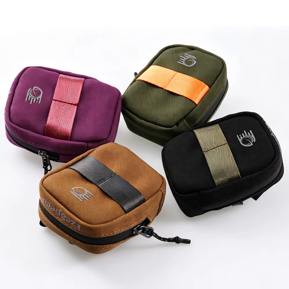 Mini sac de selle de vélo léger, petit sac de vélo de 0,35 l, sacs à main portables, sac arrière de cyclisme universel pour tous les vélos