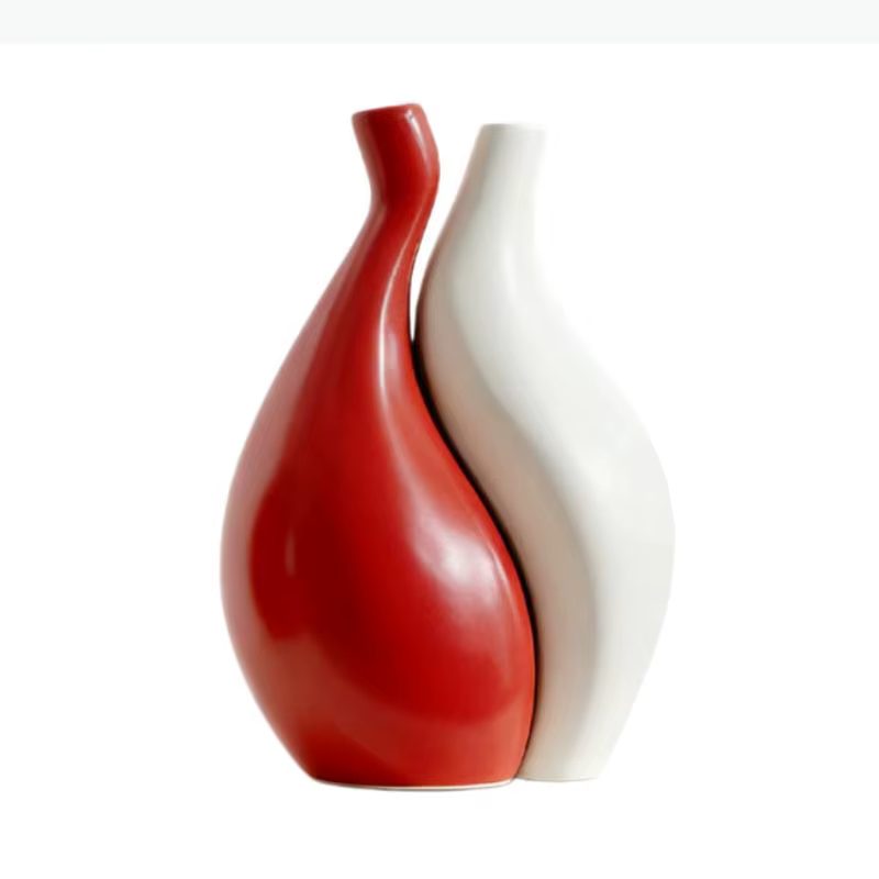 Vase en céramique, ensemble de deux pièces
