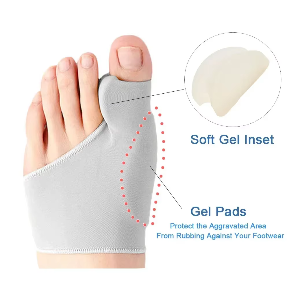 Correcteur d'hallux valgus, séparateur d'orteils pour la relaxation, l'écartement et l'étirement du gros orteil, support pour l'hallux valgus et l'hallux valgus, protecteur pour les gros orteils