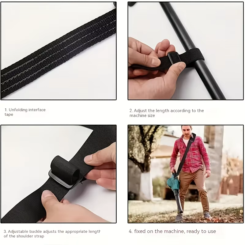 Sangles de dos réglables pour tondeuse à gazon, harnais à bandoulière rembourré en nylon pour débroussailleuse, accessoires pour débroussailleuse