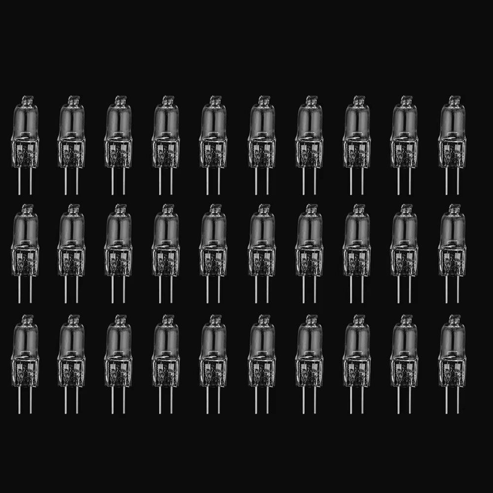 30 ampoules halogènes G4 12v 20w 360 ° Éclairage 3000k Mini lampe décoration de la maison lumière salon lumières économie d'énergie chambre