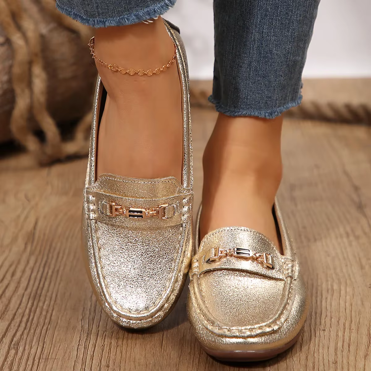 Chaussures confortables à semelle plate et souple pour femmes