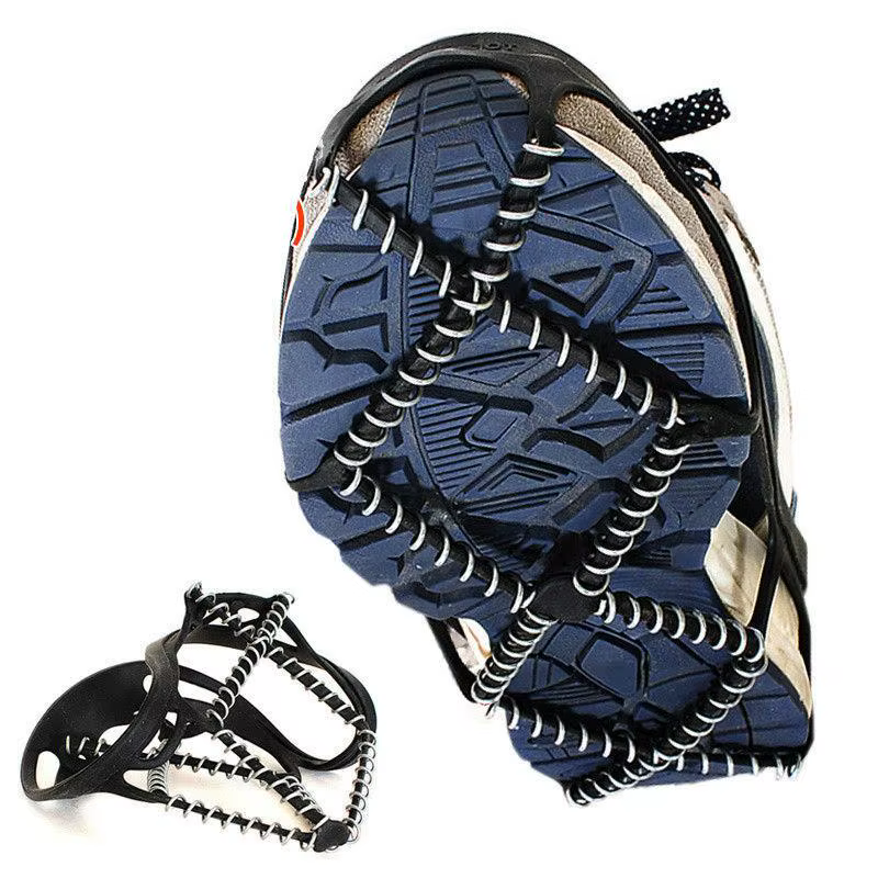 1 paire antidérapant glace neige pince couvre-chaussures Camping Sports de plein air couvre-chaussures marche Traction crampons glace Crampon couvre-chaussures