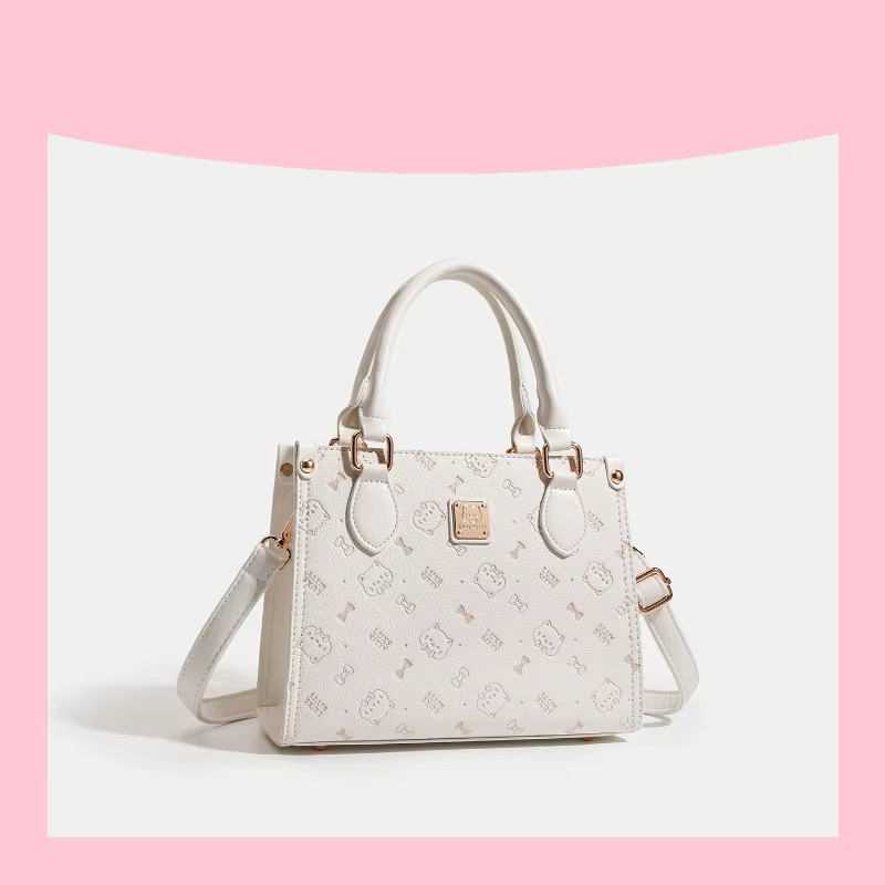 Sac à langer élégant en cuir uni pour femme, sac bandoulière de créateur, grande capacité, sac fourre-tout de luxe à la mode