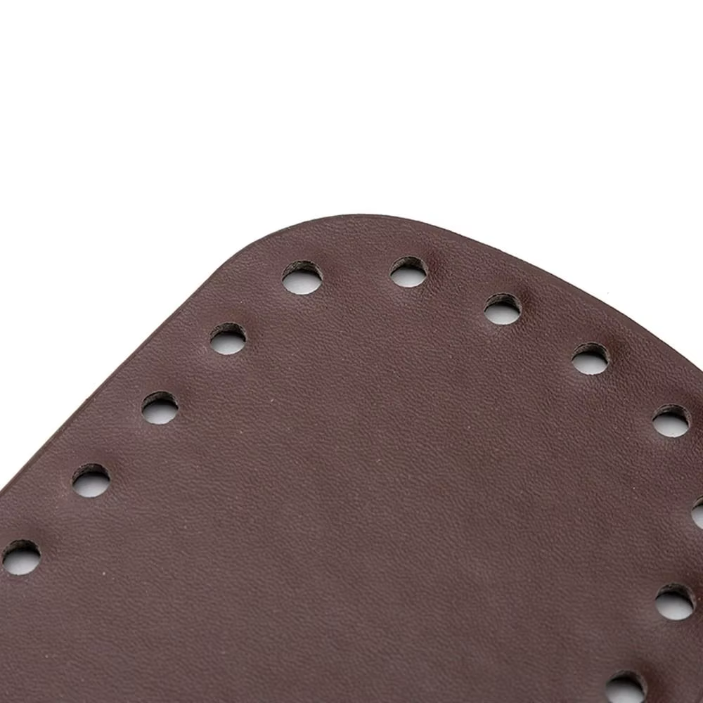 Base de sac en cuir PU portable avec trous