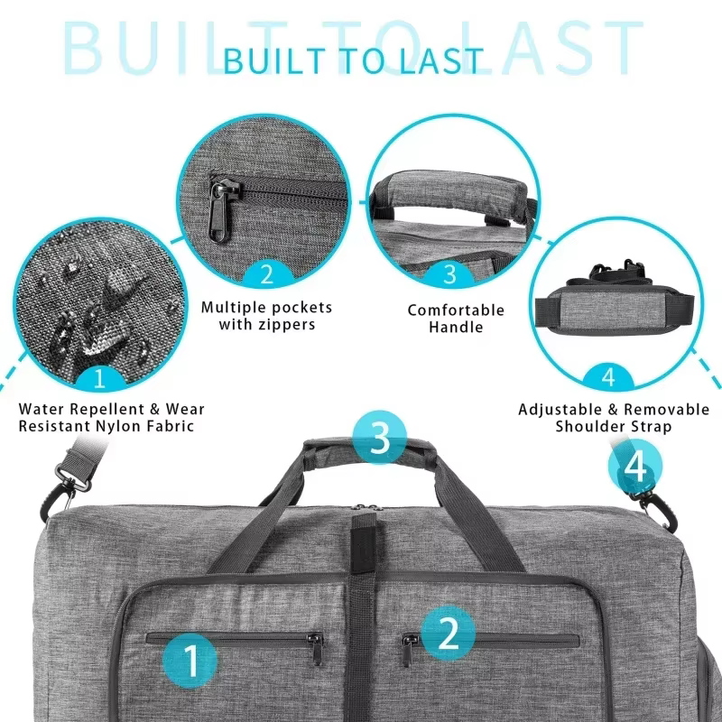 Sac polochon de voyage de grande capacité 85L