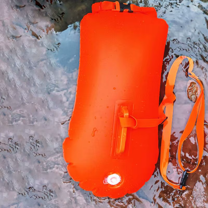 Seau de natation sac sec gonflable bouée