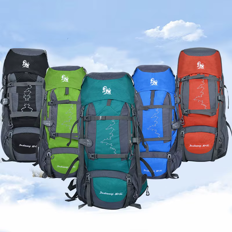 Nouveau Grand sac à dos de tente pratique extérieure 80L avec cadre en métal sac à dos de Camping de sport de voyage
