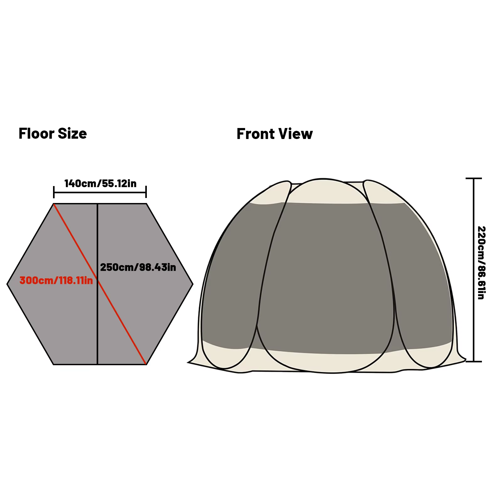 Tente de maison à écran portable avec moustiquaire pour 6 à 8 personnes