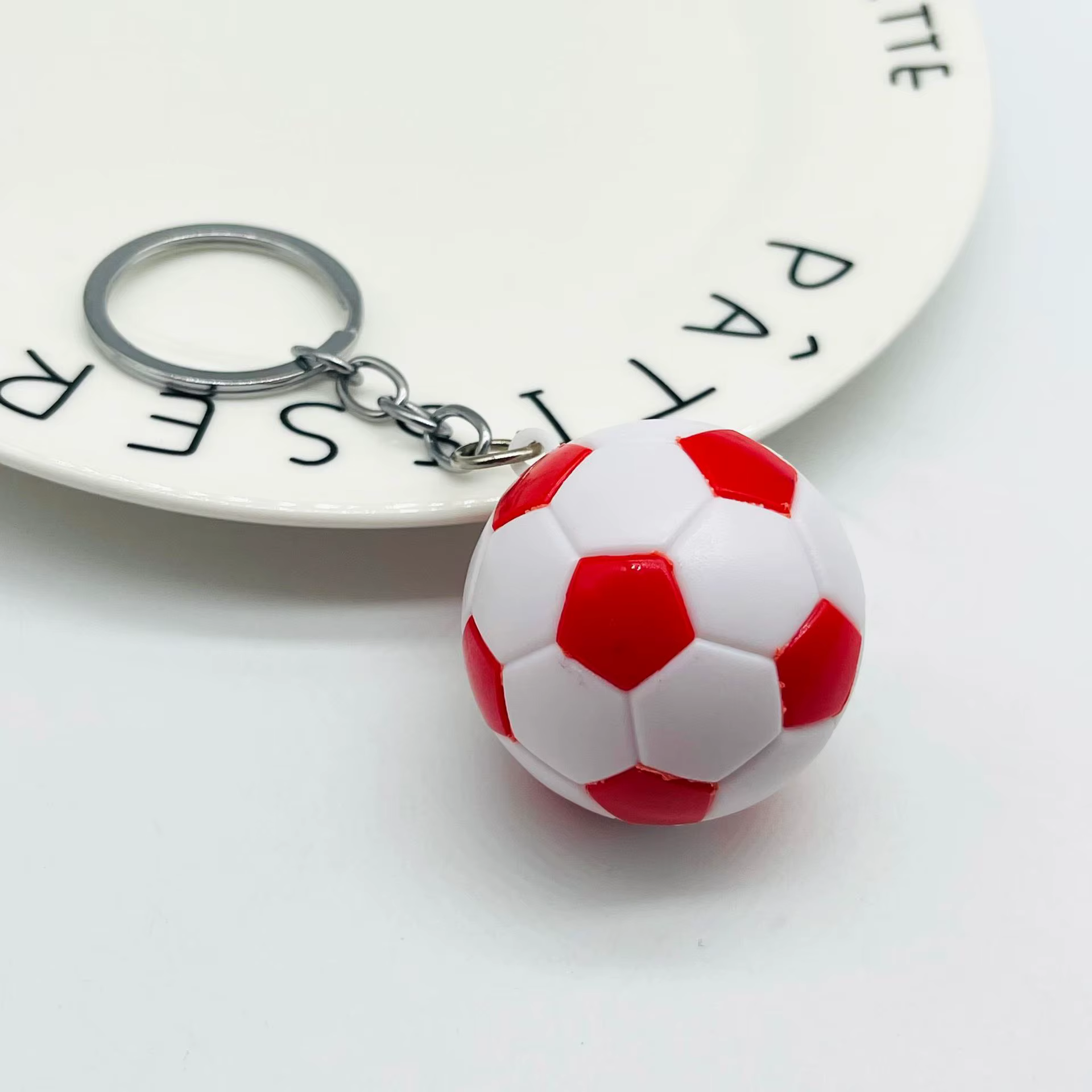 Porte-clés de voiture de joueur de football, porte-clés de fan de football, accessoires de sport, cadeau, 6 couleurs, 1 pièce